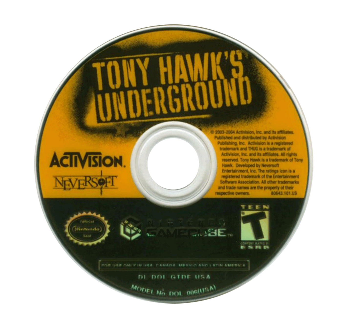 Tony Hawk's Underground (disc)