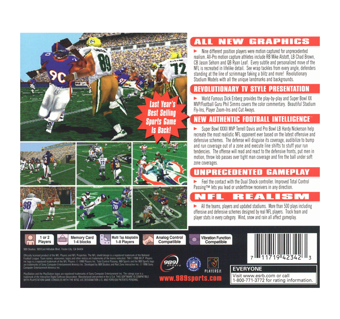 NFL Gameday 99 (cib)