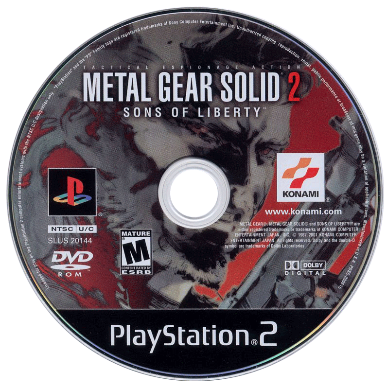 Metal Gear Solid 2: Sons of Liberty (disc)