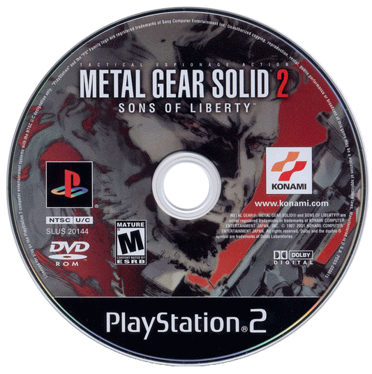 Metal Gear Solid 2: Sons of Liberty (disc)