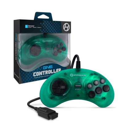 GN6 6-Button Controller for Genesis® [Wired] (Green)