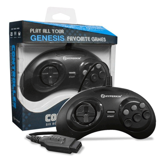 GN6 6-Button Controller for Genesis® [Wired] (Black)