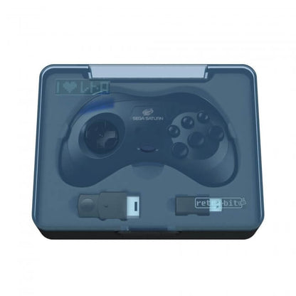 Wireless 2.4 GHz Controller for Sega Saturn® (Black)(Model 2)[Licensed]