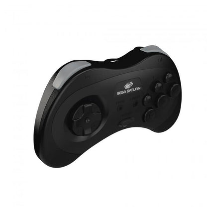 Wireless 2.4 GHz Controller for Sega Saturn® (Black)(Model 2)[Licensed]